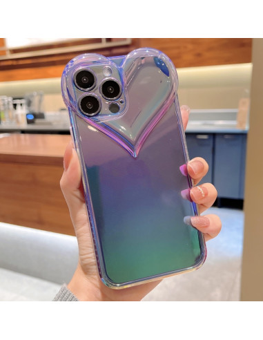 Cover iPhone 12 Pro TPU Cuore Viola | Melacompro