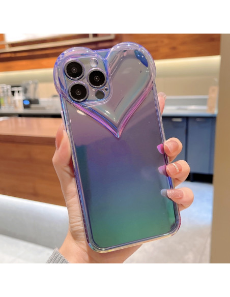 Cover iPhone 12 Pro TPU Cuore Viola | Melacompro
