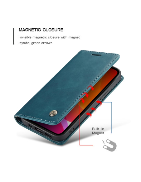 Cover iPhone 12 Pro Max Pelle Blu | Melacompro