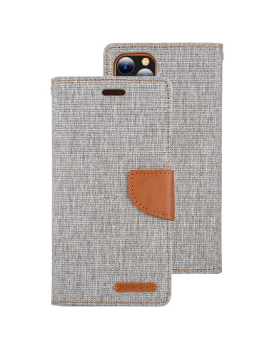 Cover iPhone 12 Pro Max Pelle Nero Grigio | Melacompro