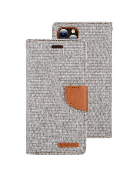 Cover iPhone 12 Pro Max Pelle Nero Grigio | Melacompro