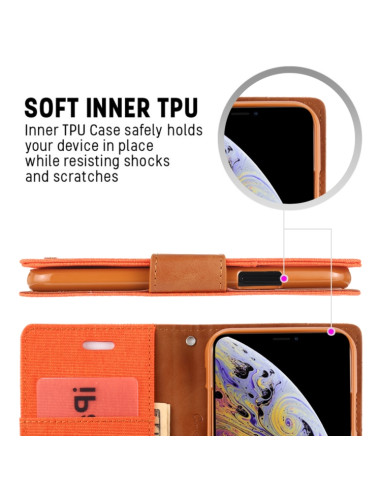 Cover iPhone 12 Pro Max Pelle Nero Grigio | Melacompro