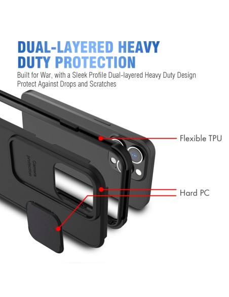 Cover iPhone 13 TPU PC Nero | Melacompro