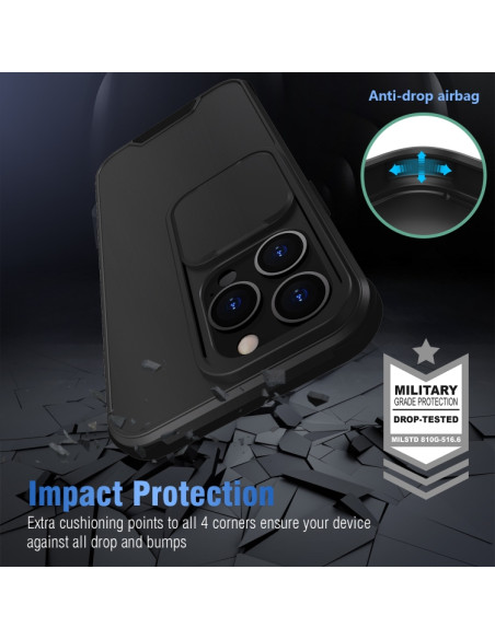 Cover iPhone 13 TPU PC Nero | Melacompro