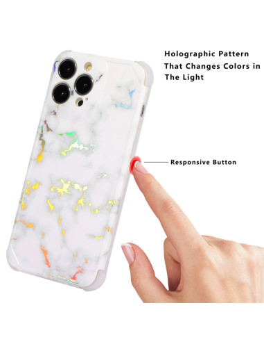 Cover iPhone 13 TPU Marmo Bianco | Melacompro