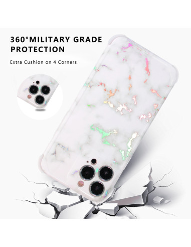 Cover iPhone 13 TPU Marmo Bianco | Melacompro