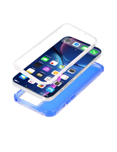 Cover iPhone 13 TPU PC Antiurto Viola Blu | Melacompro