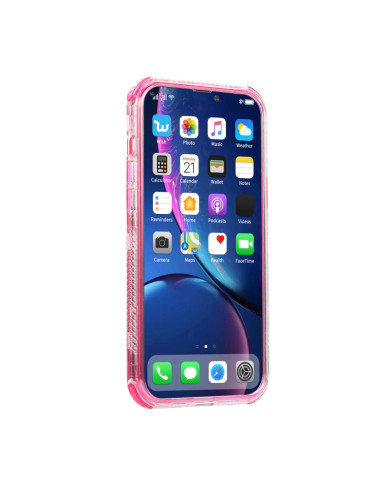 Cover iPhone 13 TPU PC Nero Rose Rosso | Melacompro