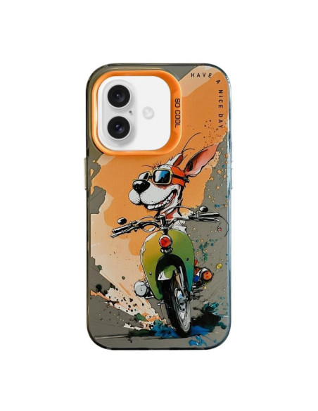 IPHONE 17 ANIMAL PATTERN OIL PAINTING SERIES PC + TPU PHONE CASE(BICYC