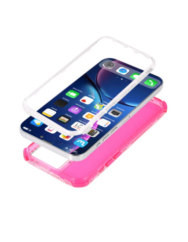 Cover iPhone 13 Pro TPU + PC Antiurto Viola Rose Rosso | Melacompro