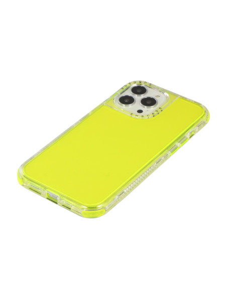 Cover iPhone 13 Pro TPU + PC Antiurto Viola Fluorecent Verde | Melacompro