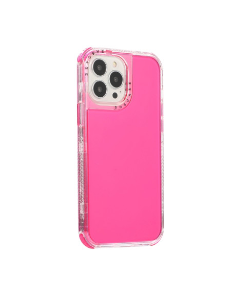 Cover iPhone 13 Pro Max Viola Trasparente Rose Rosso | Melacompro