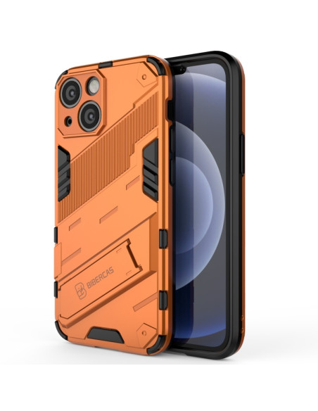 Cover iPhone 13 TPU PC Nero Arancione | Melacompro