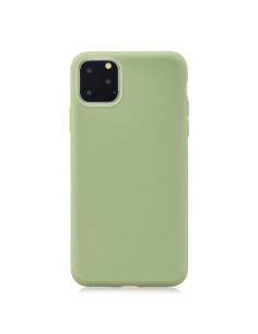 Cover iPhone 13 Pro TPU Giallo Frosted Verde