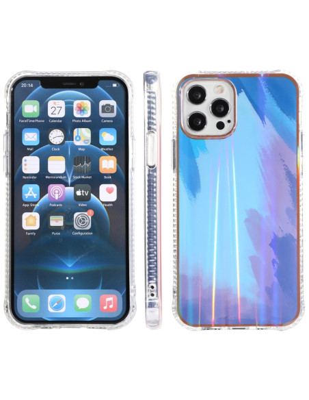 Cover iPhone 13 mini Aurora Acquerello Blu | Melacompro