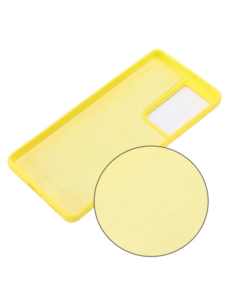 Cover Galaxy S21 Ultra Silicone Giallo | Melacompro