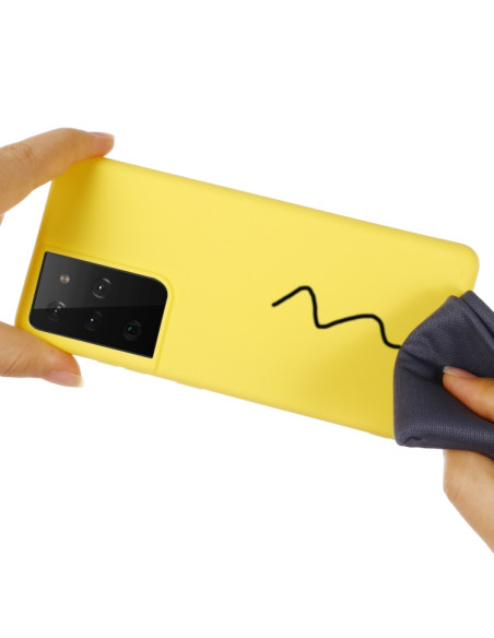 Cover Galaxy S21 Ultra Silicone Giallo | Melacompro