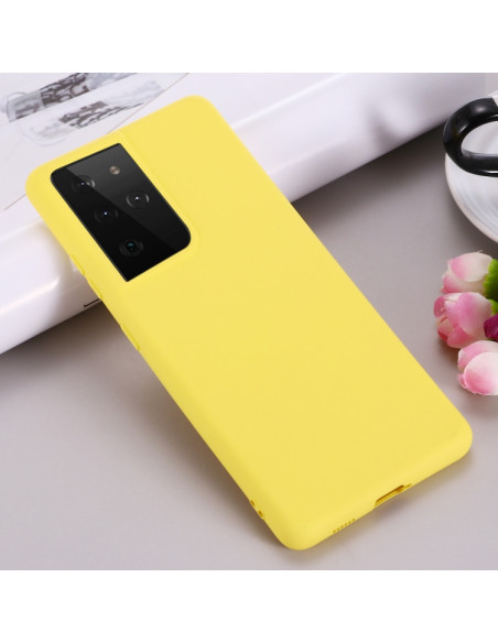 Cover Galaxy S21 Ultra Silicone Giallo | Melacompro