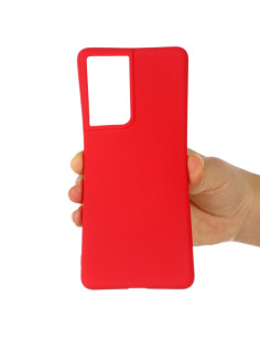 Cover Galaxy S21 Ultra Silicone Giallo Rosso | Melacompro 2