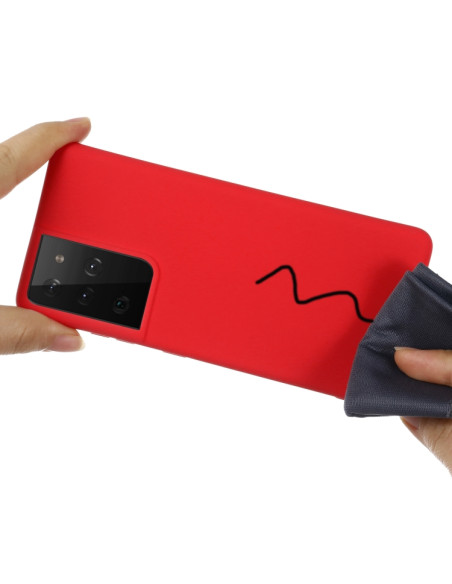 Cover Galaxy S21 Ultra Silicone Giallo Rosso | Melacompro