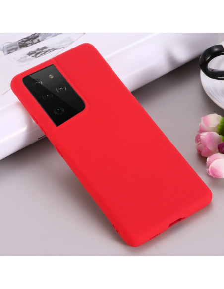 Cover Galaxy S21 Ultra Silicone Giallo Rosso | Melacompro