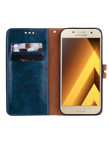 Cover Galaxy A5 2017 Pelle Flip Blu | Melacompro