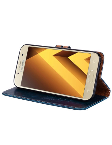 Cover Galaxy A5 2017 Pelle Flip Blu | Melacompro