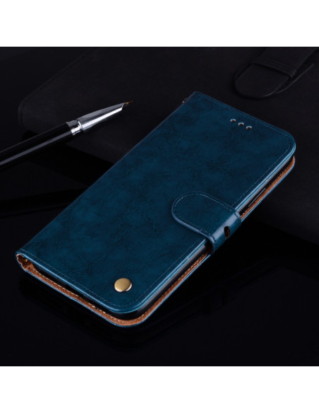 Cover Galaxy A5 2017 Pelle Flip Blu | Melacompro