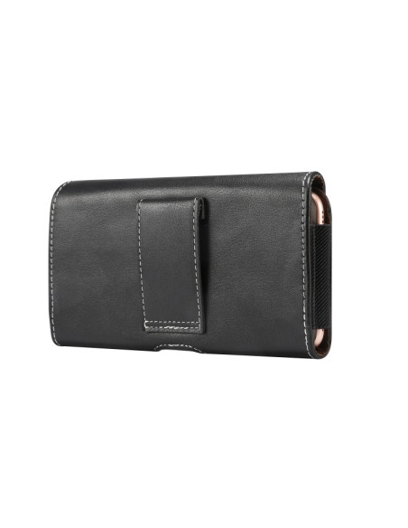 Marsupio Pelle Agnello Smartphone 6.0 Nero | Melacompro