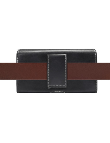 Marsupio Pelle Agnello Smartphone 6.0 Nero | Melacompro