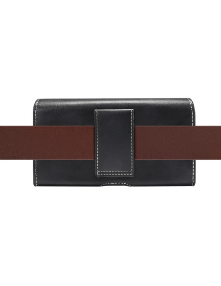 Marsupio Pelle Agnello Smartphone 6.0 Nero | Melacompro