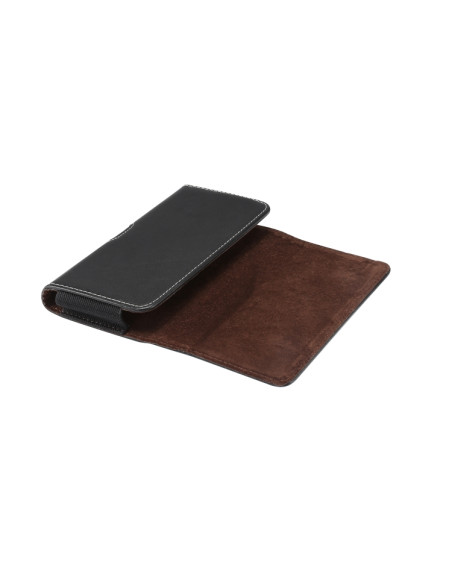 Marsupio Pelle Agnello Smartphone 6.0 Nero | Melacompro