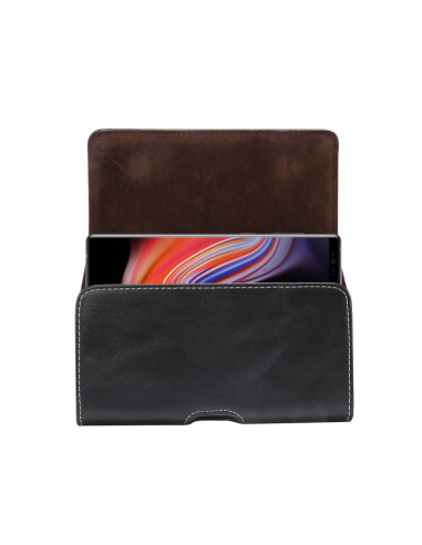 Marsupio Pelle Agnello Smartphone 6.0 Nero | Melacompro