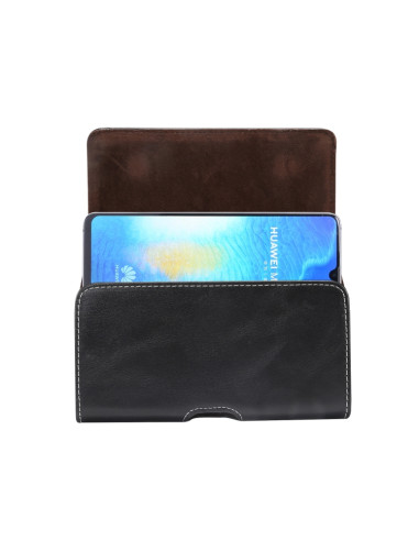 Marsupio Pelle Agnello Smartphone 6.0 Nero | Melacompro