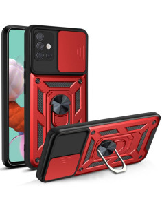 Cover Galaxy A51 4G TPU+PC con Sliding Camera Rosso