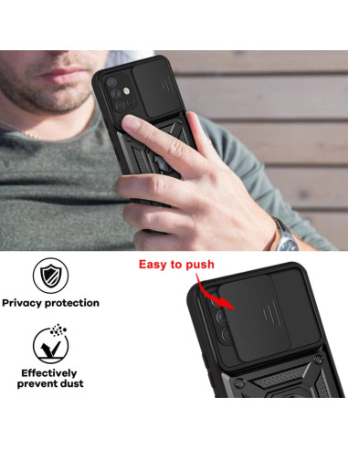 Cover Galaxy A51 4G Sliding Camera TPU PC Rosso | Melacompro