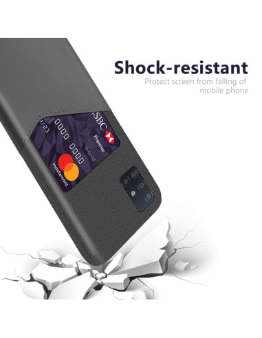 Cover Galaxy A51 PC Pelle Grigia Antiurto Grigio | Melacompro