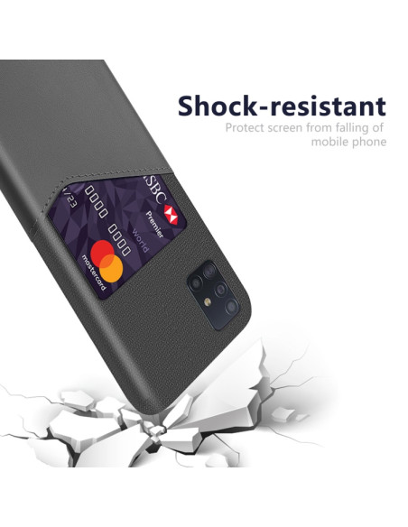 Cover Galaxy A51 PC Pelle Grigia Antiurto Grigio | Melacompro