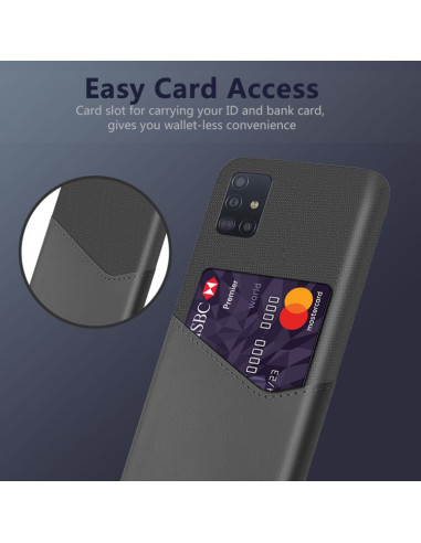 Cover Galaxy A51 PC Pelle Grigia Antiurto Grigio | Melacompro