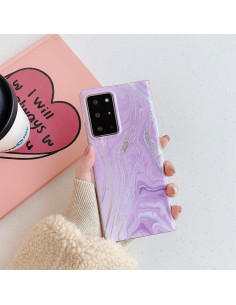 Cover Galaxy A51 TPU Frosted Laser Oro Bianco Viola