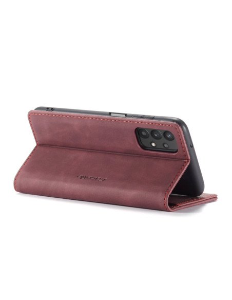 Cover Galaxy A32 5G Pelle Marrone Wine Rosso | Melacompro