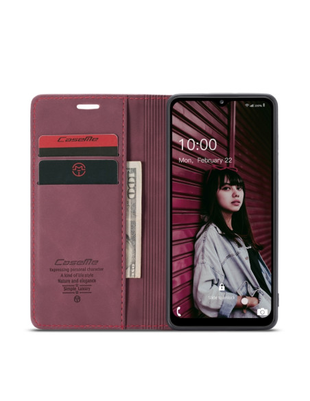 Cover Galaxy A32 5G Pelle Marrone Wine Rosso | Melacompro