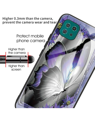 Cover Galaxy A22 5G Farfalla Colorata | Melacompro