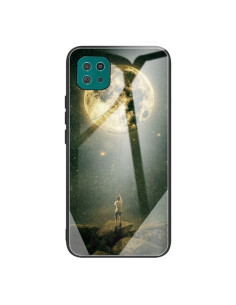 Cover Galaxy A22 5G Glass TPU Luna Colorata
