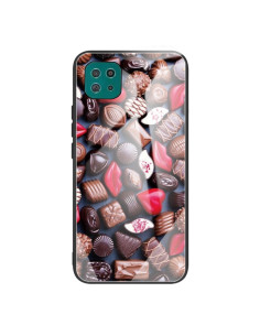 Cover Galaxy A22 5G Glass TPU Antiurto Marrone