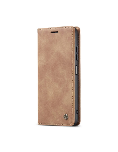 Cover Galaxy A22 5G Pelle Portafoglio Marrone | Melacompro