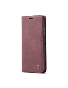Cover Galaxy A22 5G Pelle Portafoglio Wine Rosso | Melacompro 2