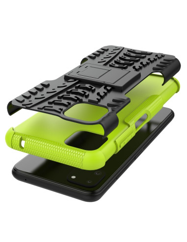 Cover Galaxy A22 5G TPU+PC Nero Verde | Melacompro