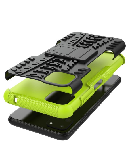 Cover Galaxy A22 5G TPU+PC Nero Verde | Melacompro