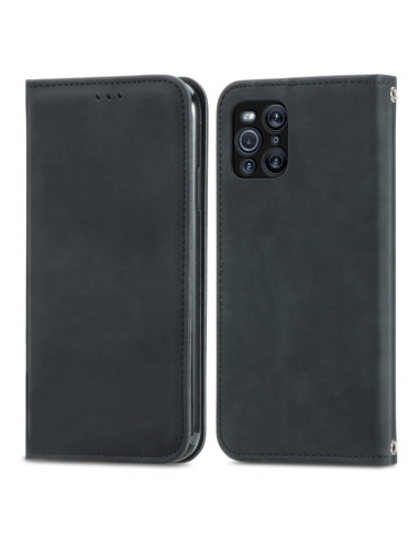 Cover OPPO Find X3 Pro Pelle Nero | Melacompro